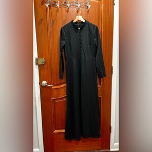 Elegant Black Long Sleeve Dress